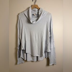 Women’s Free People We The Free Kristina Thermal long sleeve cowl neck size L